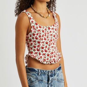 Mint Condition Free People Melanie Tank in Ivory Combo